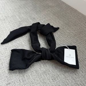 brand new with tags Anine Bing reeve black bikini top medium